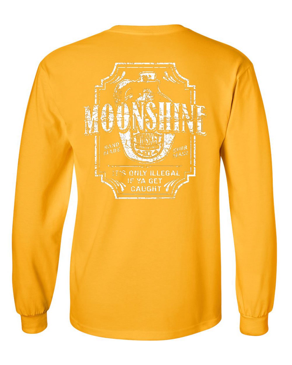 Moonshine Tennessee Whiskey Vintage Long Sleeve T-Shirt | Southern Americana Drinking Apparel | Perfect for Whiskey Lovers, Bar Hopping & Country Music Festivals
