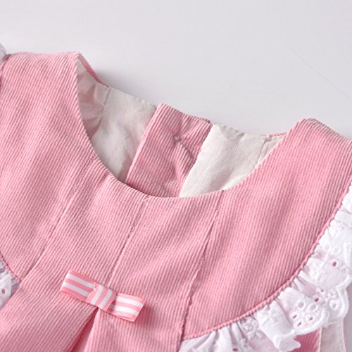 Newborn Baby Girls Outfit Set - Floral T-Shirt & Sleeveless Dress Combo | Infant Clothes 3M-18M | Perfect for Photoshoots, Parties & Special Occasions