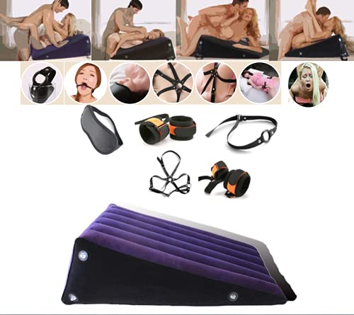 Toughage Sex Aid Ramp Positioning Inflatable Pillow Wedge Soft Cushion Set T-PF302 - Perfect for Couples, Intimate Moments & Bedroom Comfort