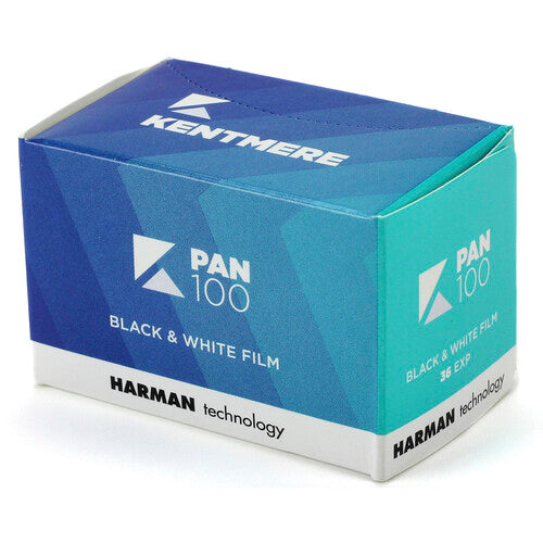 Kentmere Pan 100 Black & White 35mm Film Roll (36 Exposures) - Perfect for Street Photography & Low Light Shooting