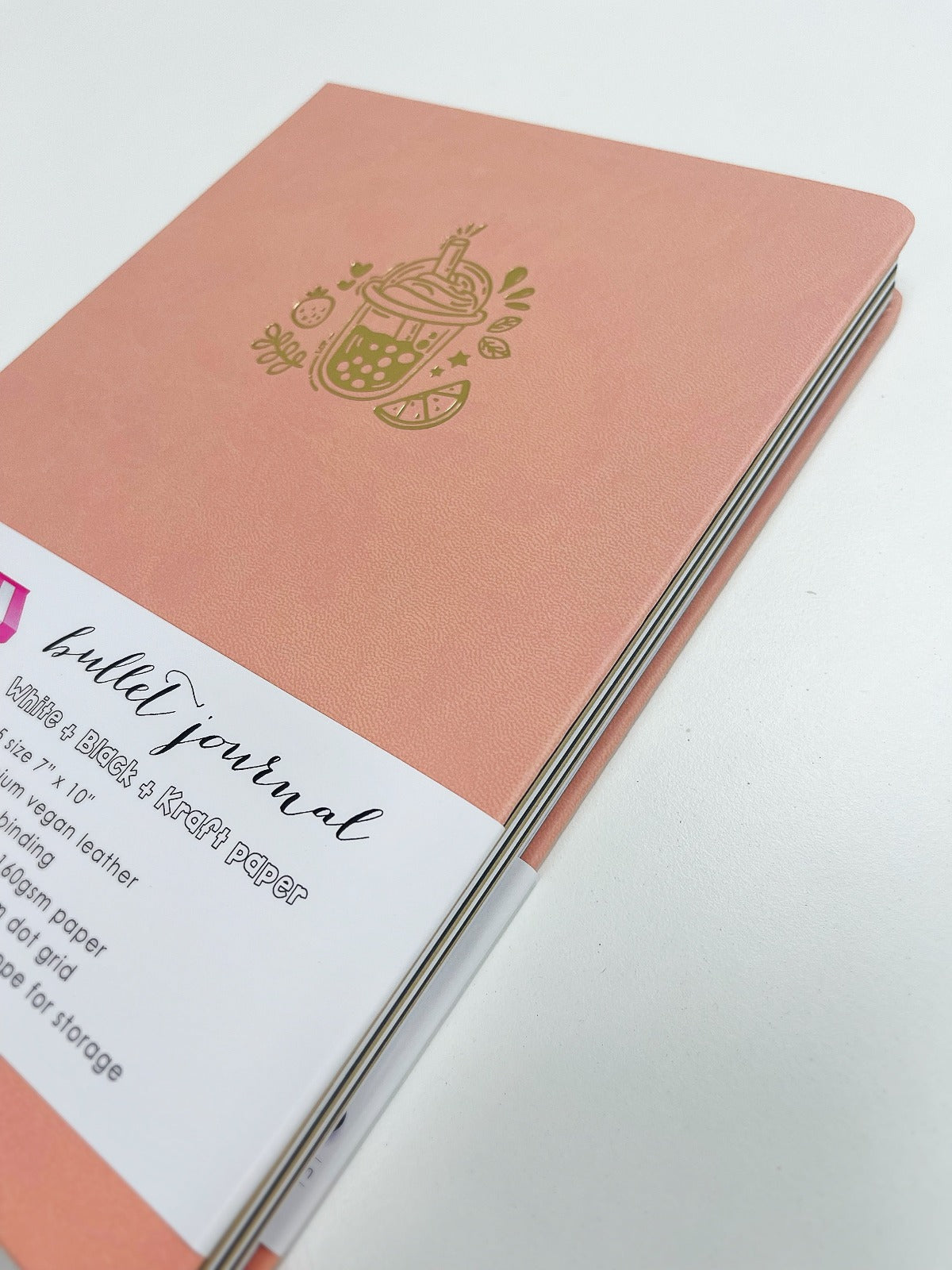 Boba Love B5 Dot Grid Notebook - Premium Bullet Journal for Planning, Sketching & Note Taking - Perfect for Students, Artists & Office Use
