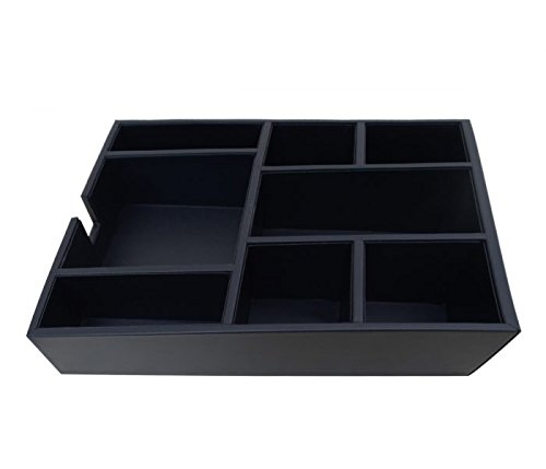 Dacasso A1024 Coffee Pod Organizer - 12.25 x 10.25 x 3.5 Inches Black Storage Box for Keurig K-Cups, Nespresso Capsules - Perfect for Kitchen Countertop & Pantry Organization