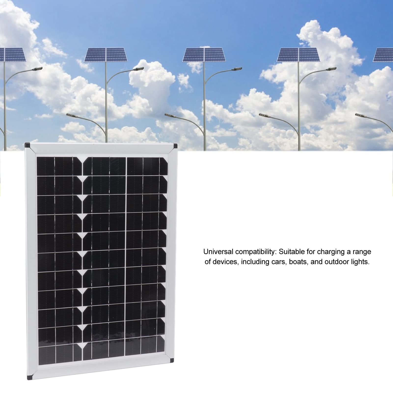 100W 12V/24V Monocrystalline Solar Panel Kit with 20A Charge Controller - Complete Off-Grid Power Solution for RV, Boat, Marine, Caravan, Camping & Home Backup | Portable Solar Energy System for Outdoor Adventures & Emergency Power Supply