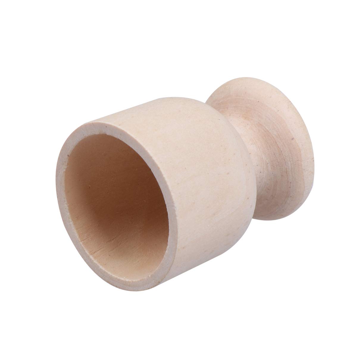 BESPORTBLE 6-Piece Wooden Egg Holder Set - Mini Cup Shape Egg Stand Tray for Kitchen, Easter Decor, and Breakfast Serving - Perfect for Easter Gifts, Table Display, and Farmhouse Style Dining