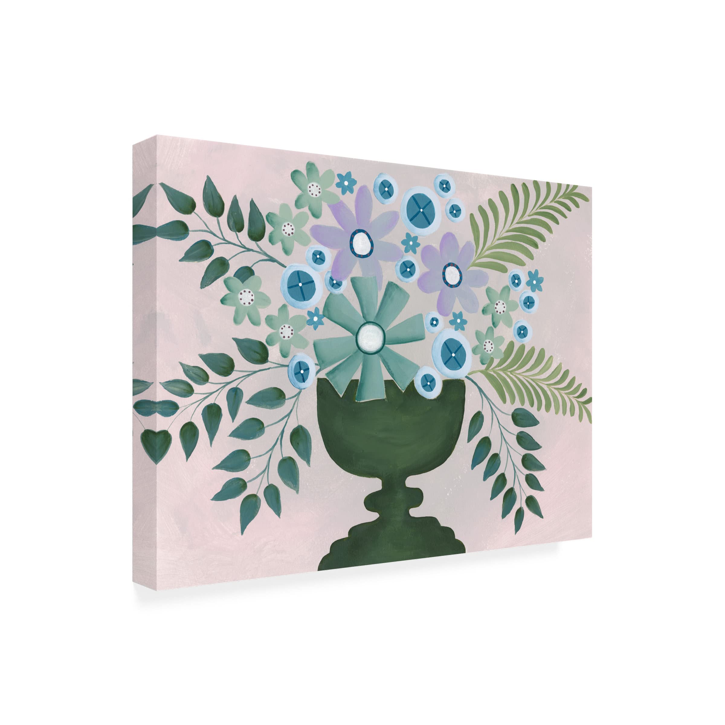 Trademark Fine Art 'Lavender Floral II' Canvas Wall Art by Regina Moore - Elegant Floral Painting for Living Room, Bedroom & Office Decor