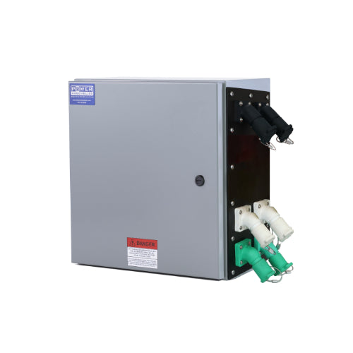 800A 120V Threaded Post Camlock Connection Box - Female Neutral Connector for Power Distribution & Temporary Electrical Hookups