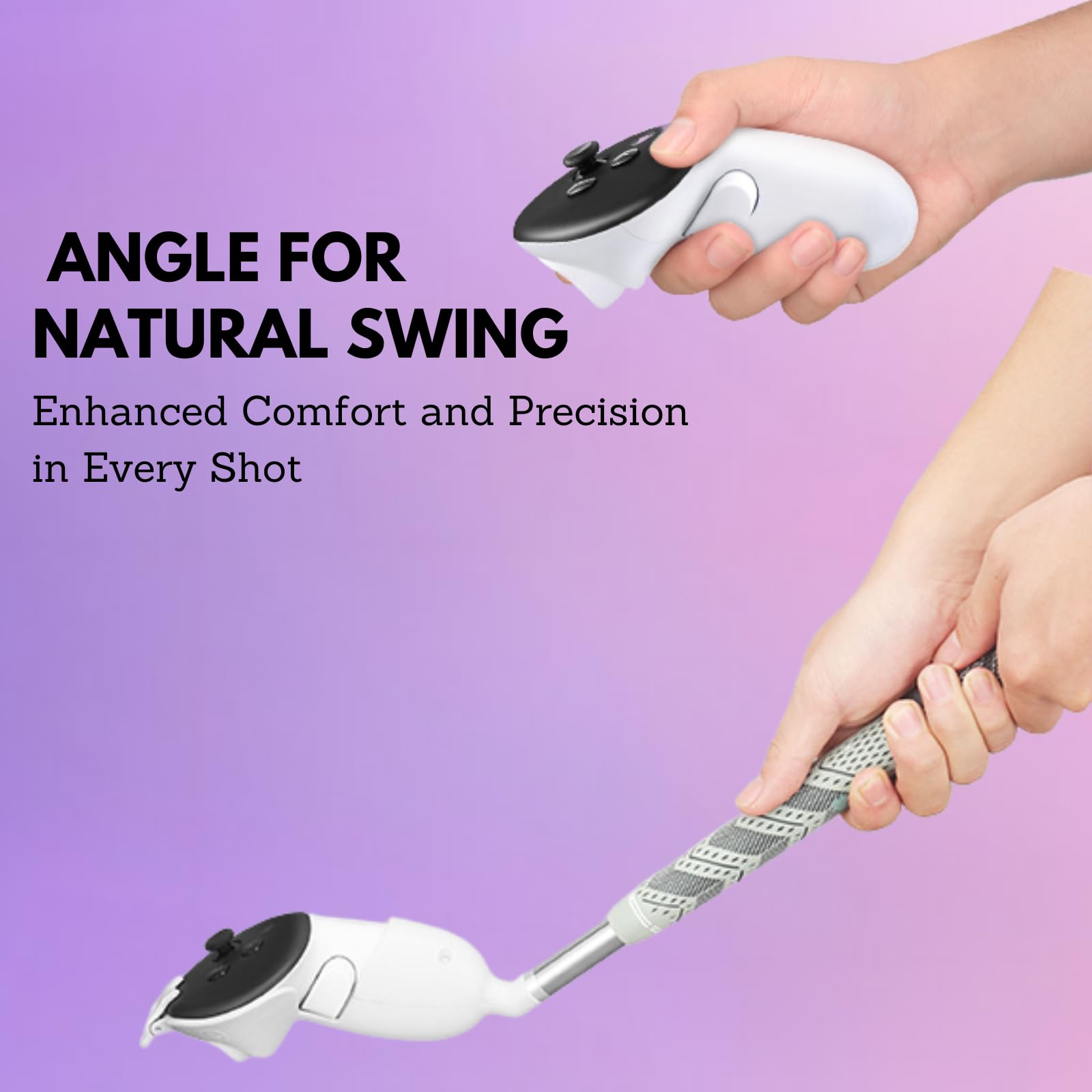 Meta Oculus Quest 3 VR Golf Club Attachment - Right Controller Accessory for Golf+ | Immersive Golf Simulation Game Accessory for Home Entertainment & Sports Training