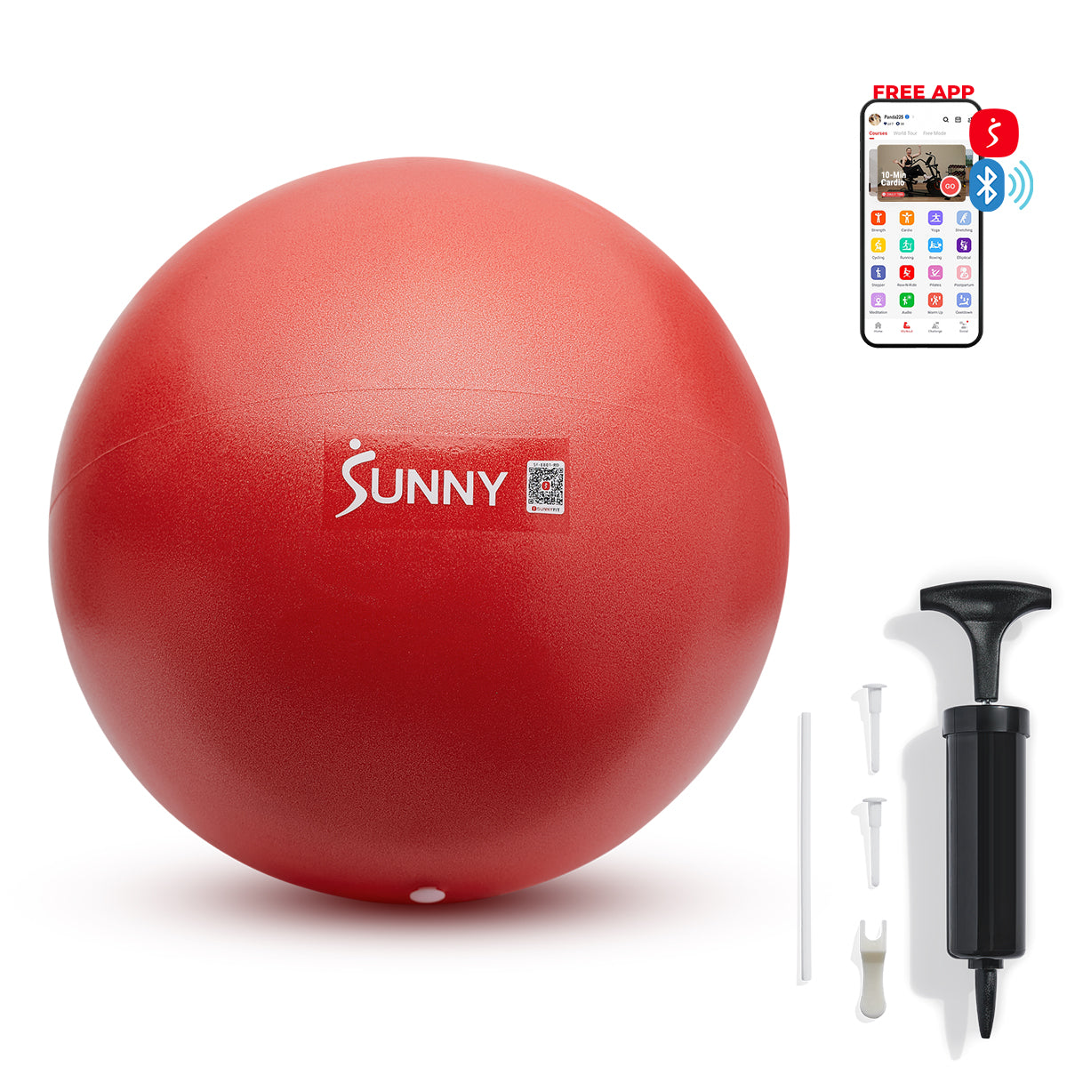 Premium 9-Inch Pilates Ball for Yoga, Core Workouts & Physical Therapy – High-Quality Exercise Ball for Home Gym & Fitness Training