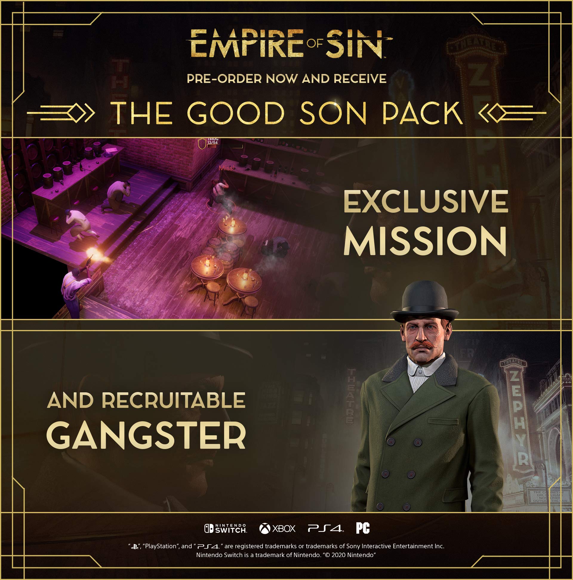 Empire of Sin - Nintendo Switch Game | Crime Strategy RPG for Single Player & Multiplayer | Perfect for Home Entertainment & On-the-Go Gaming
