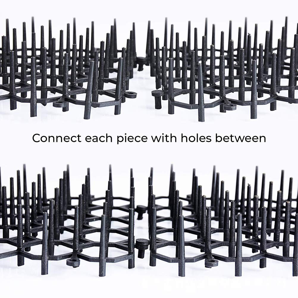 13x49CM Scat Mat for Cats - Anti-Cat Deterrent Mat with Spikes, Pet Training Pad to Keep Cats Off Furniture - Black (Ideal for Sofas, Beds, Counters & Gardens)