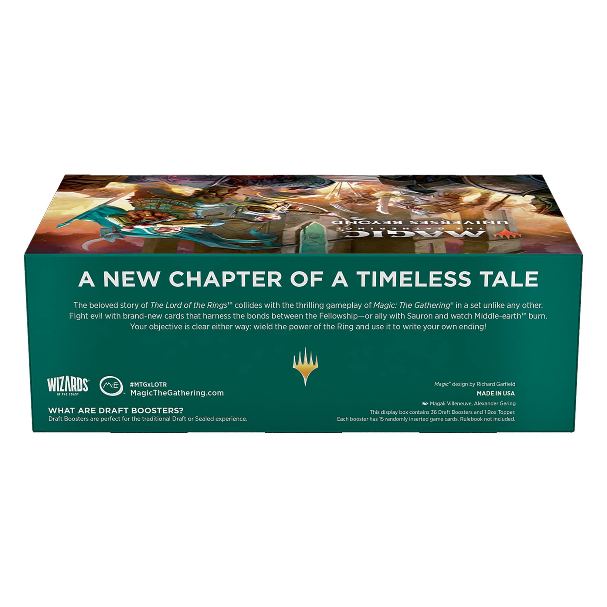 Magic: The Gathering The Lord of The Rings: Tales of Middle-Earth Draft Booster Box - 36 Packs + 1 Box Topper Card | MTG LOTR Collector's Edition | Fantasy Trading Card Game for Tournaments & Casual Play