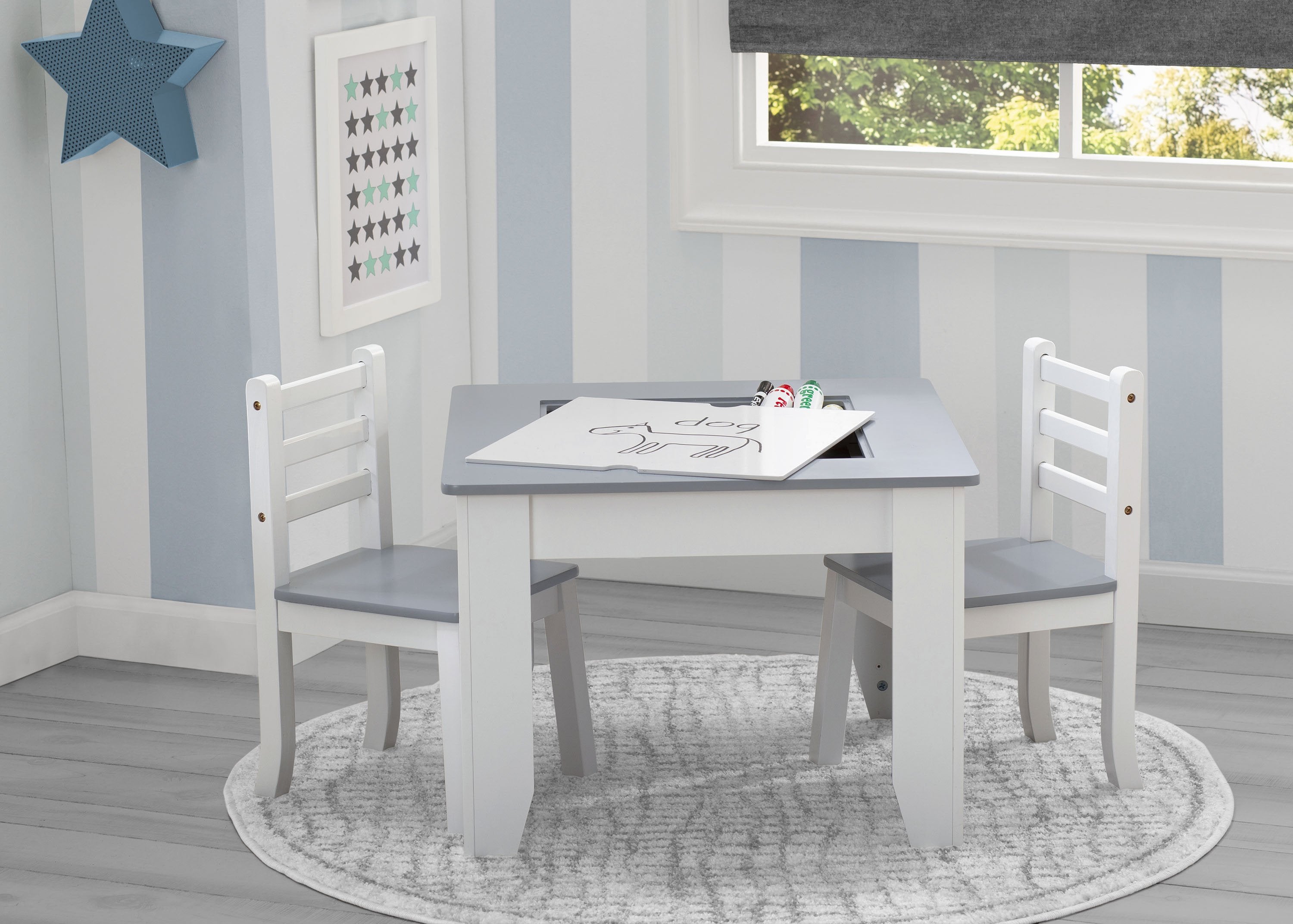 Modern Chelsea Dining Table and 4 Chairs Set - White Kitchen Furniture for Small Spaces | Perfect for Breakfast Nook, Apartment Dining, and Cozy Family Meals