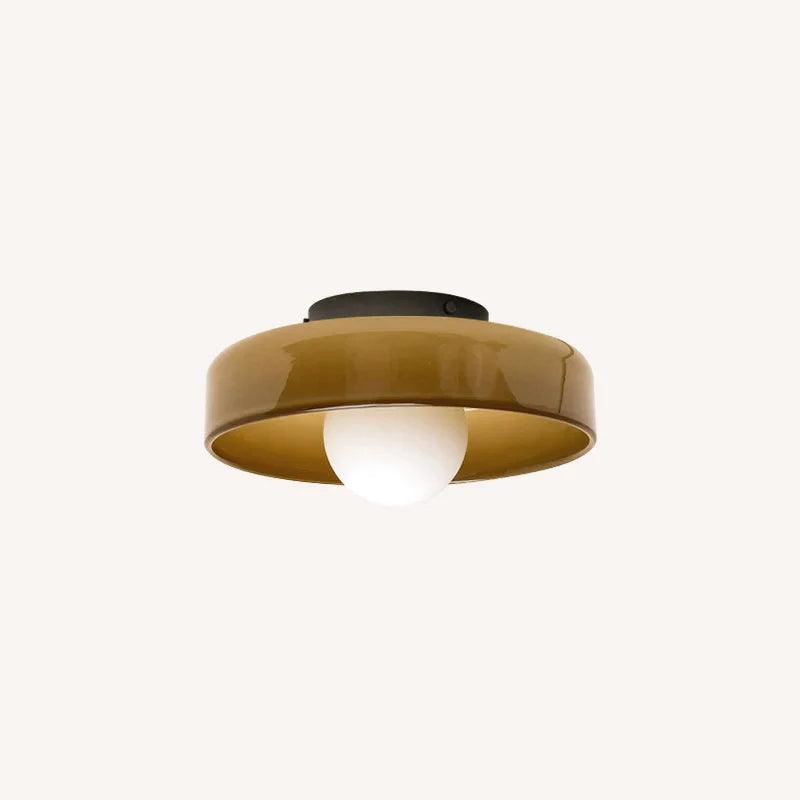 Modern Gino Ceiling Lamp - Energy Efficient LED Flush Mount Light Fixture for Living Room, Bedroom & Kitchen - Dimmable Indoor Lighting with Remote Control