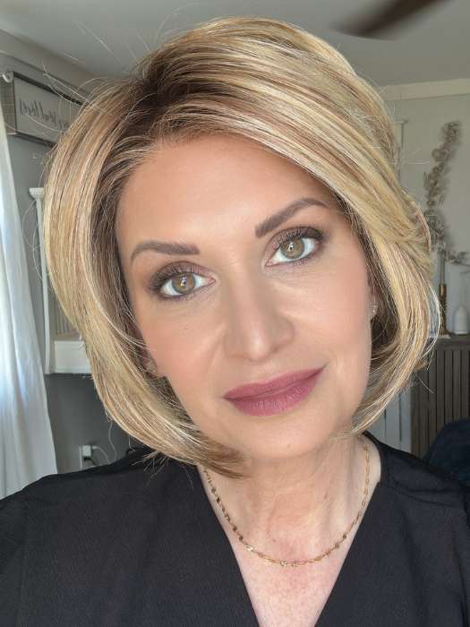 Charlotte Realistic Synthetic Lace Front Wig with Mono Top - Natural Looking Hair Replacement for Women | Perfect for Cosplay, Daily Wear & Special Occasions