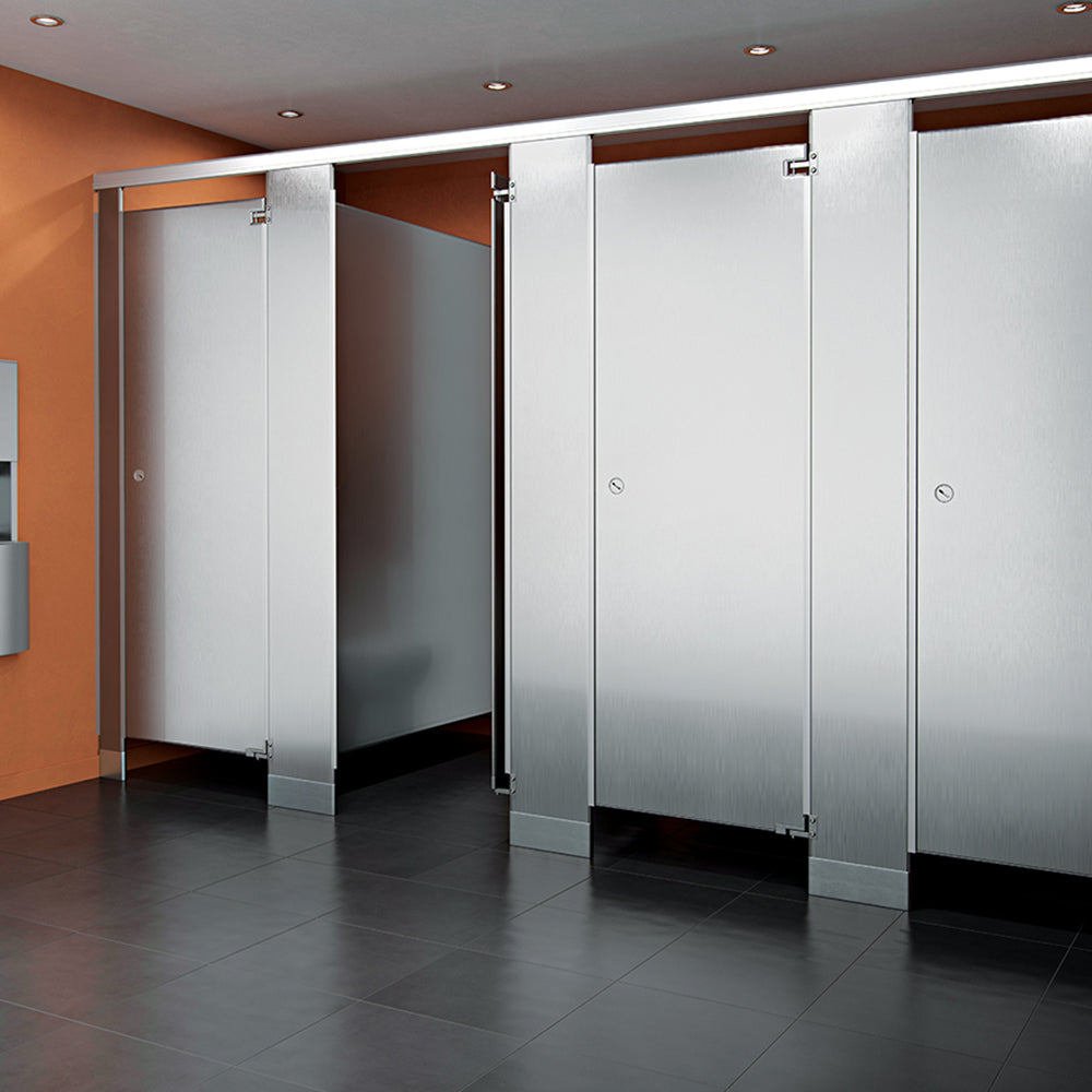 ASI Accurate Stainless Steel Toilet Partitions - Durable & Modern Restroom Dividers for Commercial & Public Bathrooms