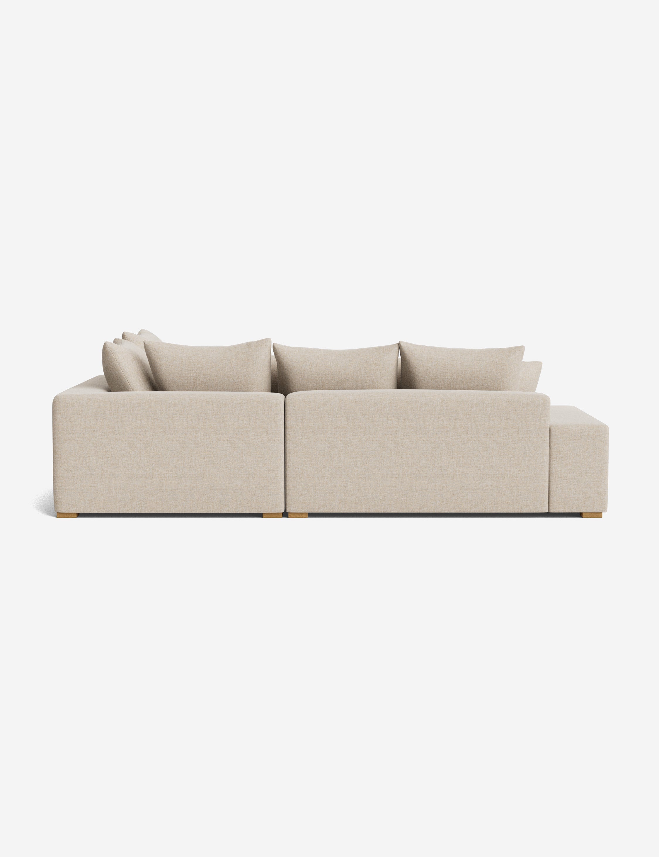 Modern Clayton Sectional Sofa with Reversible Chaise - Comfortable L-Shaped Couch for Living Room, Family Room & Home Theater - Soft Fabric Upholstery & Sturdy Wood Frame
