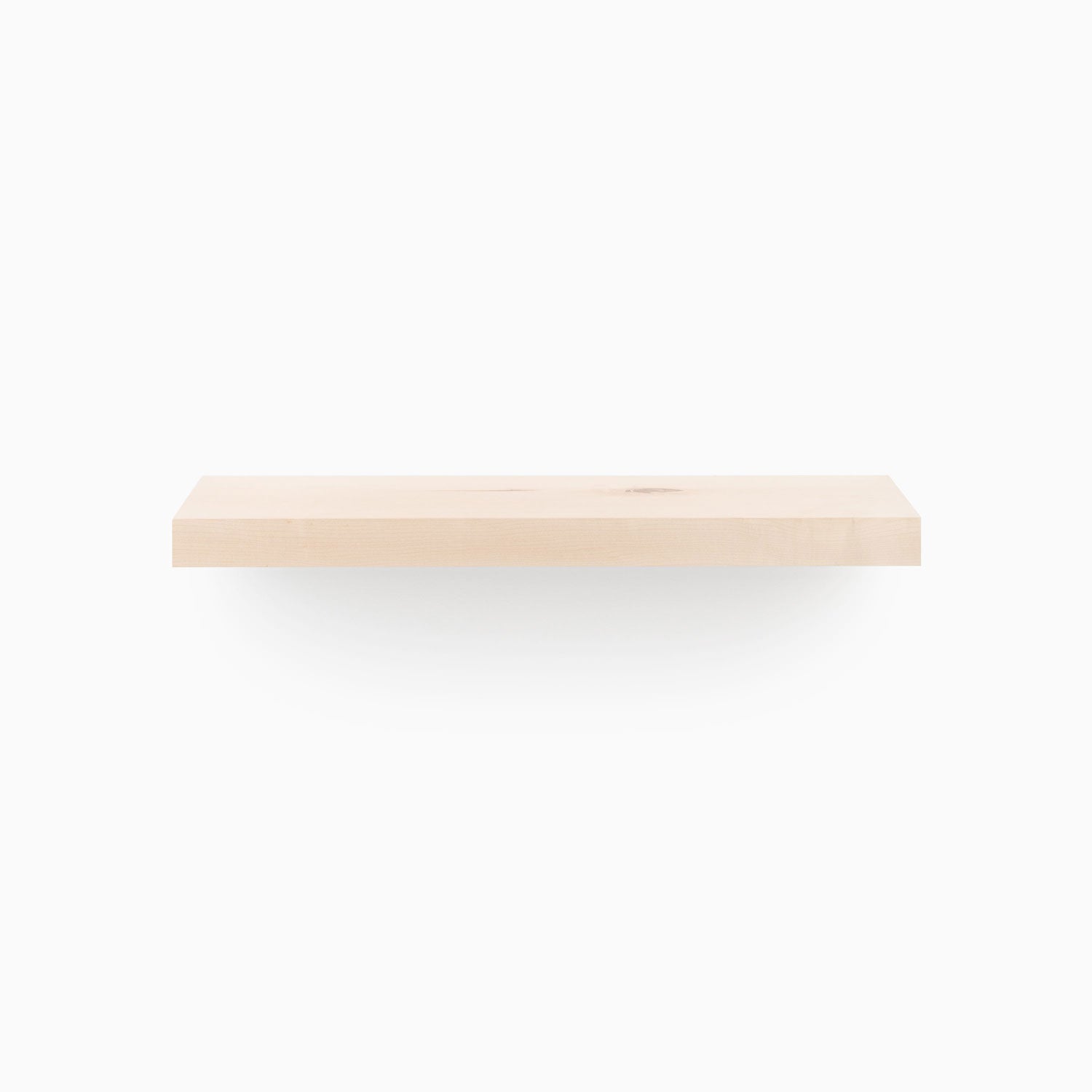 Aksel Maple Floating Shelf - Natural Wood Wall Shelf for Home Decor, Books & Plants - Perfect for Living Room, Bedroom & Kitchen Storage