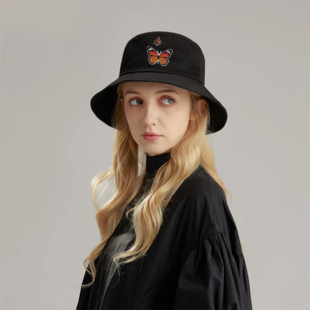 XYIYI Women's Cotton Embroidery Bucket Hat - Stylish Fisherman Beach Hat for Women & Girls | Perfect for Summer Outings, Vacations & Outdoor Activities