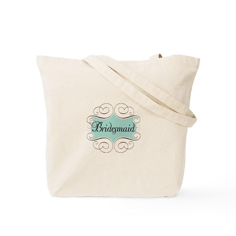 Beautiful Bridesmaid Tote Bag - Natural Canvas Reusable Shopping Bag for Weddings, Bridal Showers & Bachelorette Parties | Eco-Friendly Gift for Bridesmaids