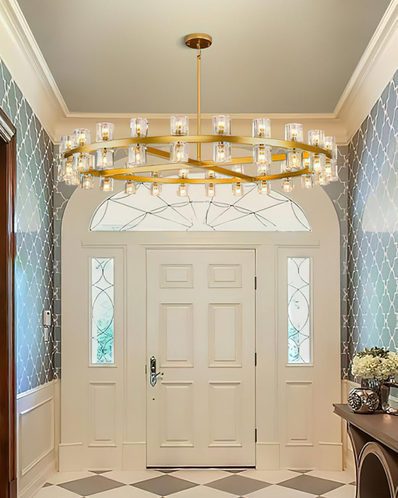 Akolia Crystal Chandelier - Elegant Lighting Fixture for Dining Room, Bedroom & Living Room | Modern Home Decor | Perfect for Weddings & Special Events