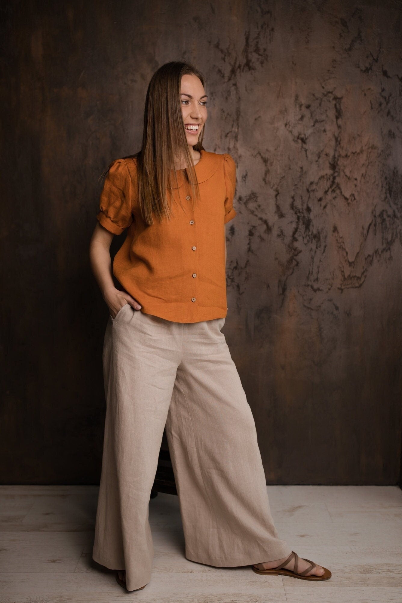 Oversized Shirt MARIA - Stylish Loose Fit Casual Blouse for Women | Trendy Plus Size Tops for Everyday Wear, Work & Outfits