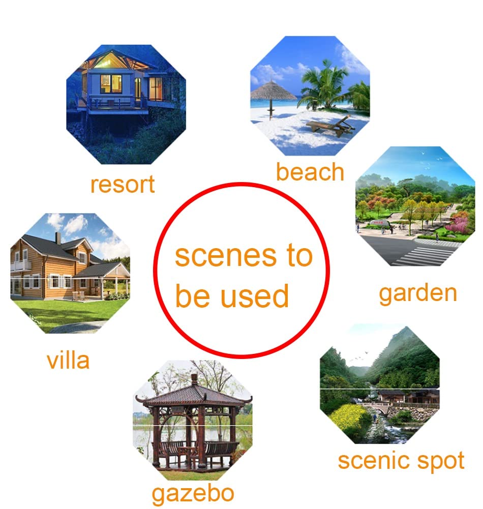 **Artificial Thatch Roof Tiles - 20pcs PE Plastic Fake Straw Tiles for Outdoor Garden, Farm & Patio Decor - Antique Style Decorative Thatch for Scenic Landscaping & Themed Events**