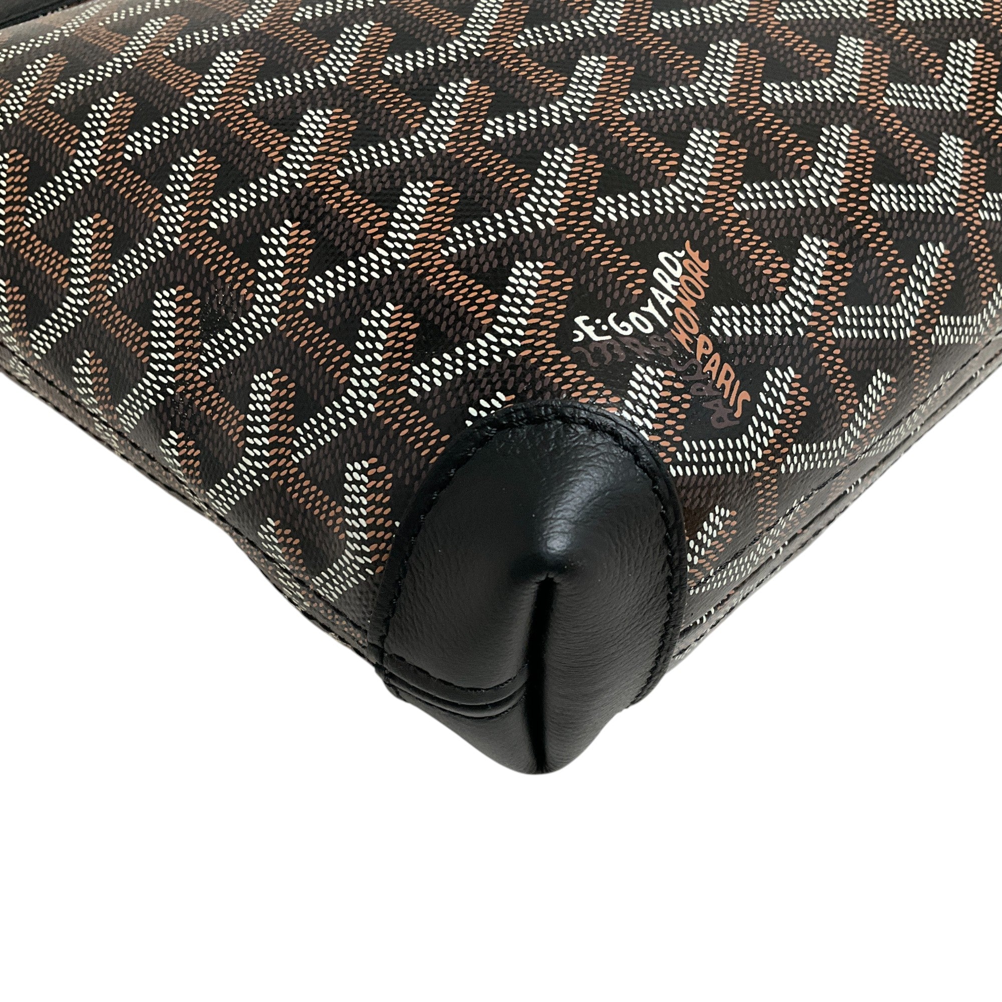 Goyard Black Goyardine Conti Zip Pouch - Luxury Leather Wallet for Women & Men - Perfect for Travel, Business & Everyday Use