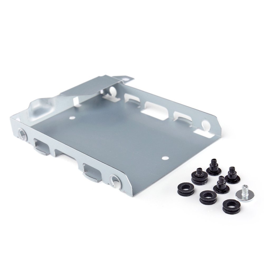 JMXLDS Hard Disk Drive (HDD) Mounting Bracket Caddy with Screws - PS4 Replacement Housing Console - Perfect for Gaming Console Upgrades & Hard Drive Installation
