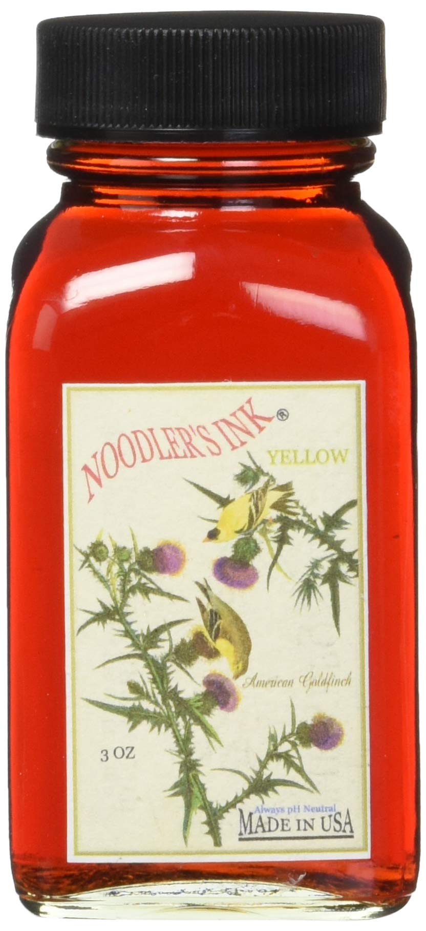 Noodler's Ink Refills - Yellow Bottled Fountain Pen Ink (ND-19004) for Calligraphy, Journaling & Artistic Writing