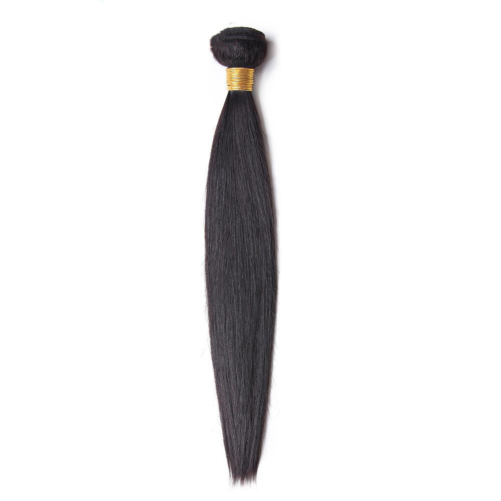 Premium Virgin Human Hair Bundle Deals - Straight & Natural Black Hair Extensions for Styling & Volume | Perfect for Weaves, Wigs & Everyday Hairstyles