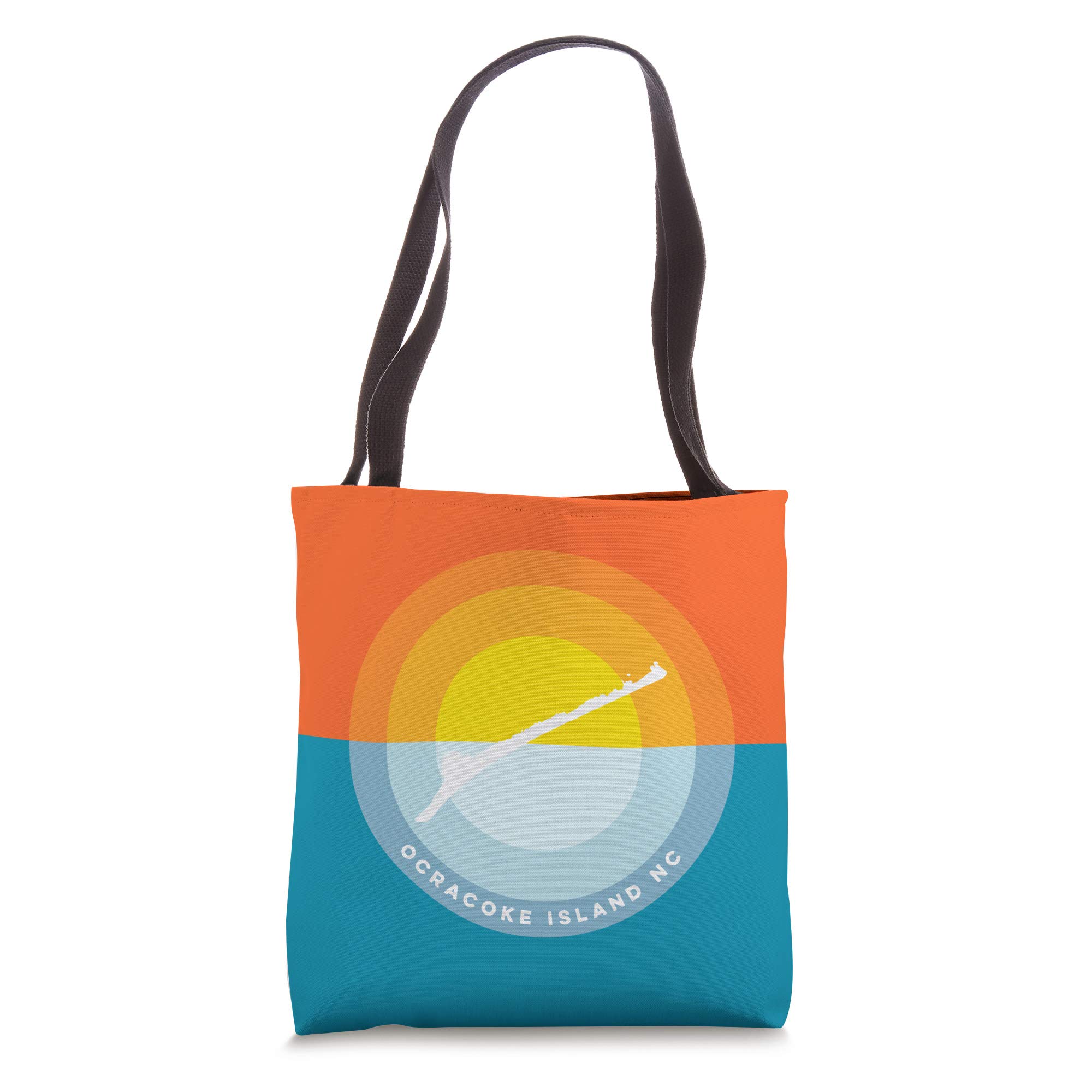 Ocracoke Island North Carolina Sunset Beach Tote Bag - Stylish & Durable Canvas Beach Bag for Women, Perfect for Beach Trips, Shopping & Travel Accessories