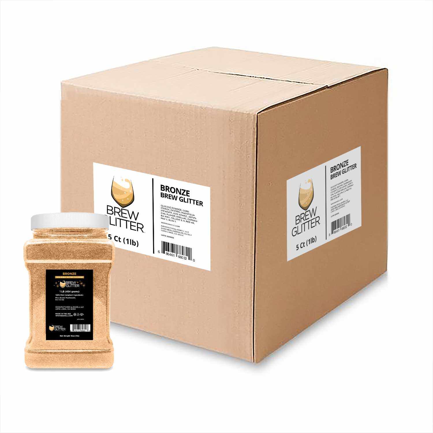 Bronze Brew Glitter® - EU Compliant Cosmetic Glitter for Crafts, Nails & Body Art | Wholesale Bulk Glitter for DIY, Makeup & Festival Looks