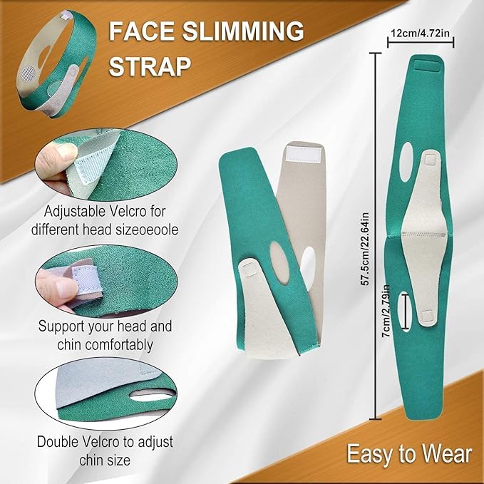 VENDLY Face Slimming Mask - V Line Lifting & Firming Mask for Double Chin Reduction, Skin Tightening & Anti-Aging | Hydrating & Reusable Facial Mask for Women | Perfect for Daily Skincare, Spa Days & Self-Care Routines
