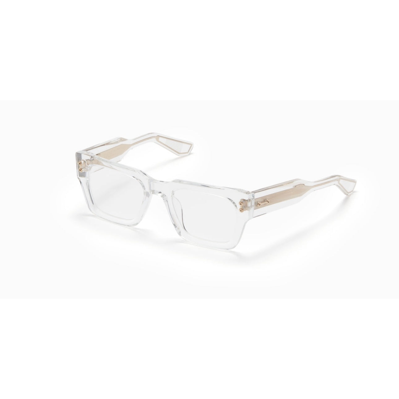 Akoni Cosmo APX 114E 52mm Gold Crystal Clear Optical Glasses Frames for Men & Women - Perfect for Reading, Work & Fashion Accessories