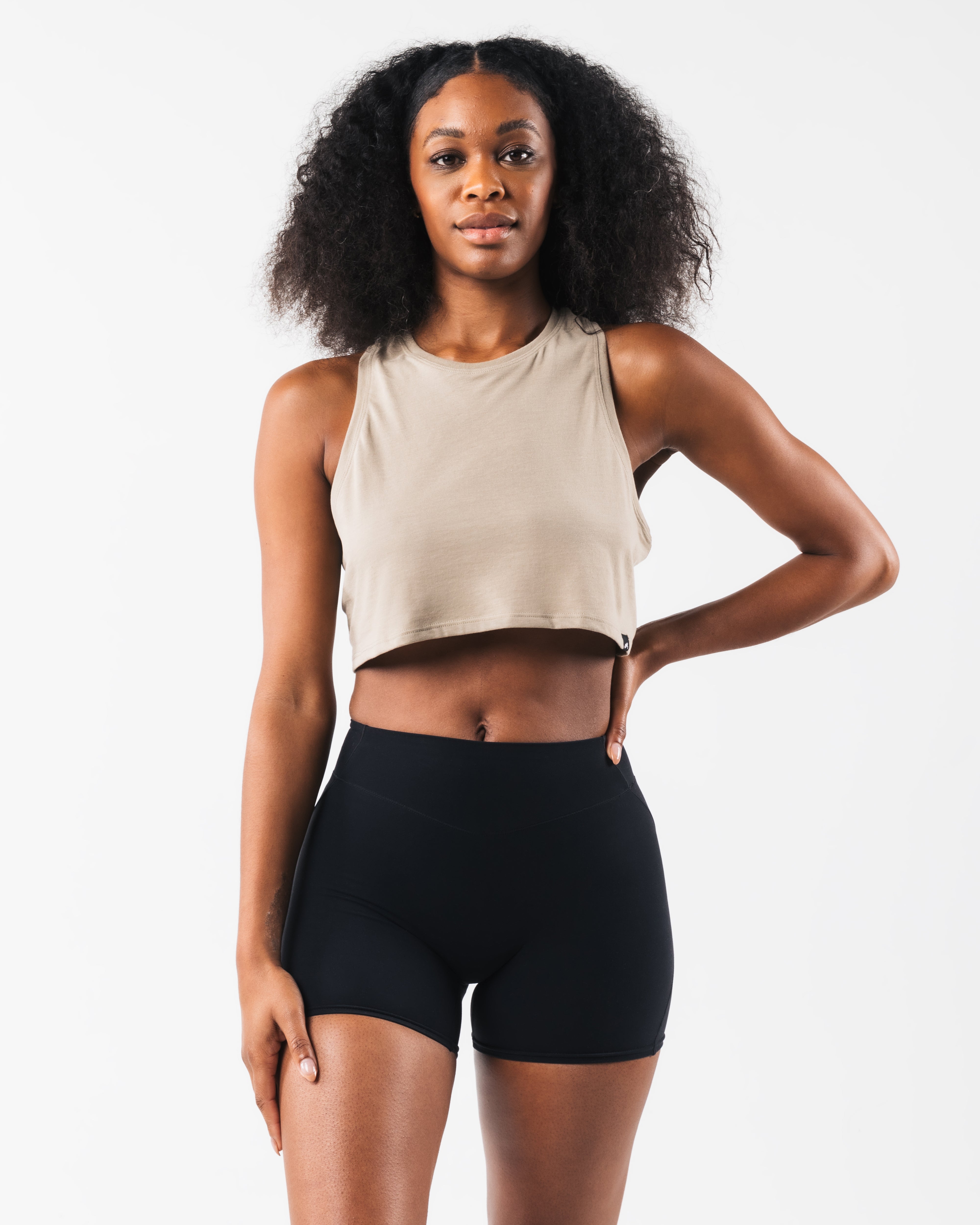 LDB Muscle Tank Top for Women - Soft Stretch Workout Shirt | Gym, Yoga, Running & Casual Wear | Dune Color