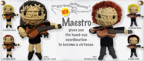 Maestro Boy Original String Doll Gang Keychain Toy - Cute Collectible Gift for Kids & Anime Fans - Perfect for Backpacks, Keychains & Party Favors