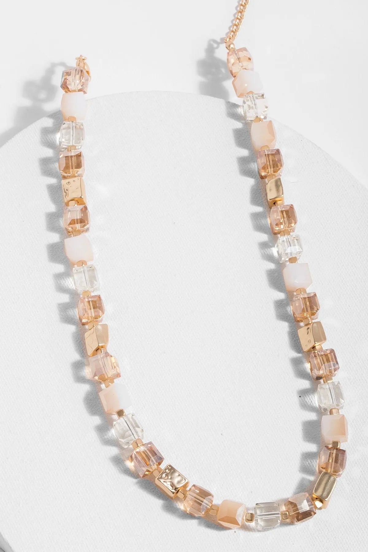 Elegant Beaded Stone Statement Necklace for Women - Boho Chic Jewelry for Parties, Weddings & Special Occasions