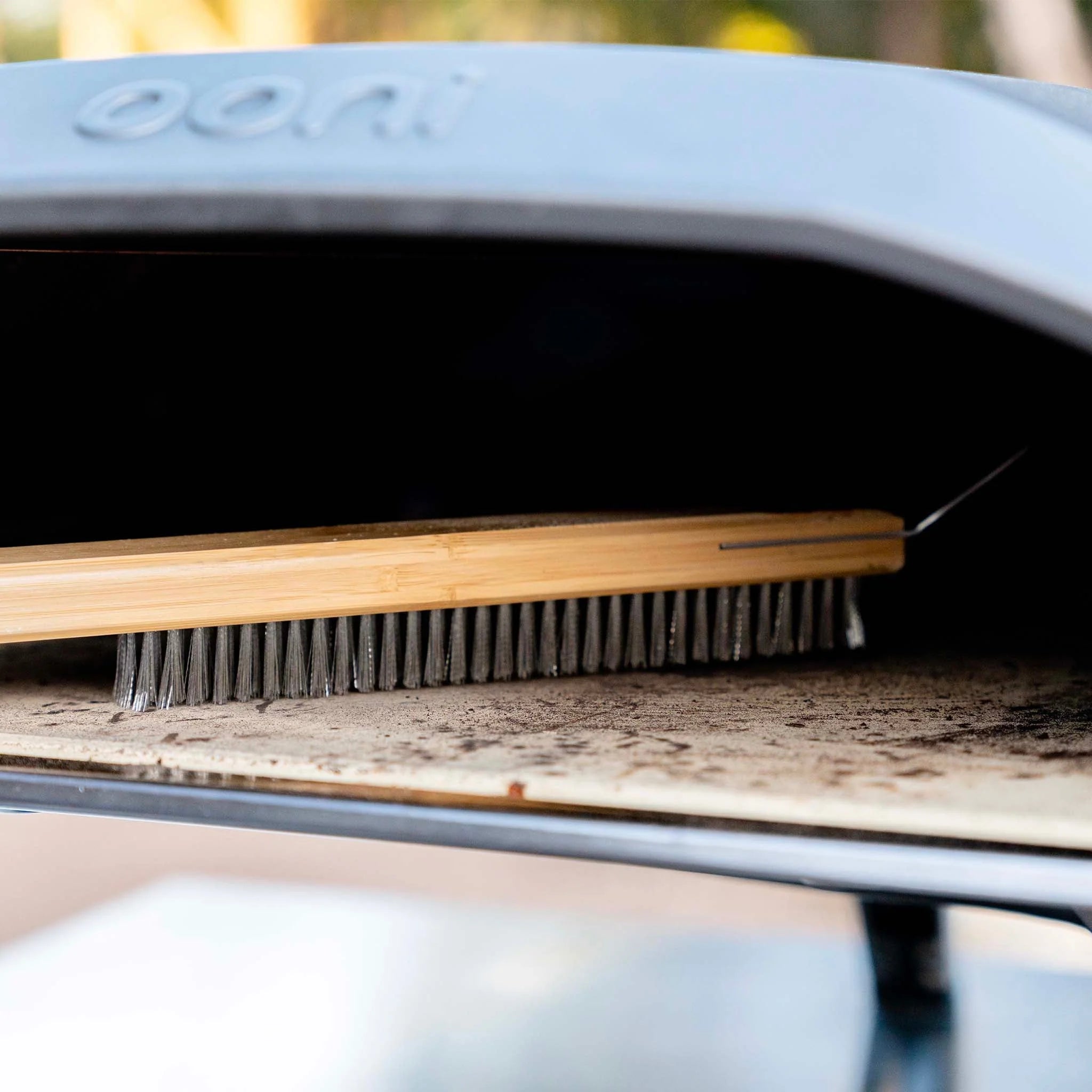 Ooni 23 Inch Pizza Oven Brush - Heavy Duty Stainless Steel Bristles for Outdoor Wood Fired Ovens - Perfect for Cleaning Pizza Stones & Baking Surfaces