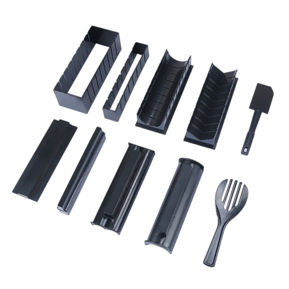 Amosfun Complete Sushi Making Kit - Plastic Sushi Roller Mold & Rice Press Tool for Beginners (Perfect for Home Cooking, Parties & Japanese Cuisine Lovers)