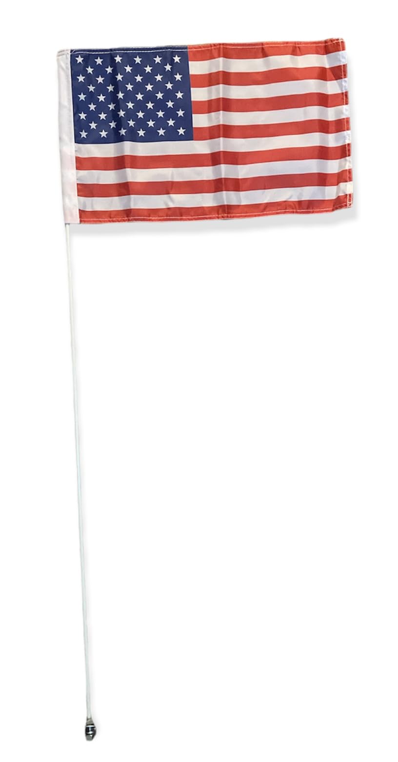 6 Ft Tall American Flag - USA Patriotic Outdoor & Indoor Decoration for Home, Garden, Parties & Events