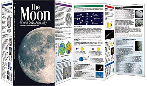 The Moon: Folding Pocket Guide - Explore Moon Phases, Eclipses & Surface Features | Perfect for Astronomy Enthusiasts & Outdoor Stargazing