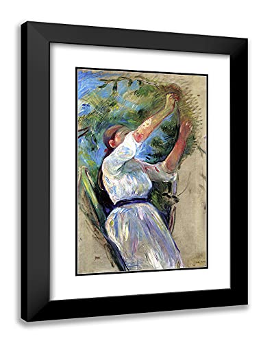Black Modern Wood Frame with Double Matting