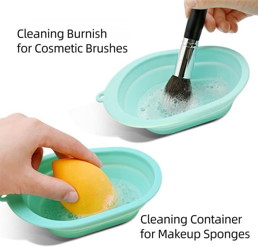 VATTU Eco-Friendly Silicone Makeup Brush Cleaning Pad - Professional Makeup Brush Cleaner Tool for Foundation, Eyeshadow & Blush Brushes - Perfect for Home & Salon Use