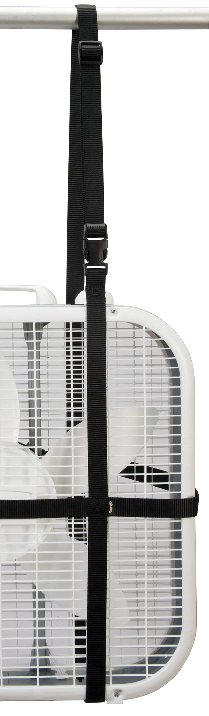 Adjustable Black Box Fan Holder by Weaver Leather - Secure Mount for Home, Office, and Workshop Cooling