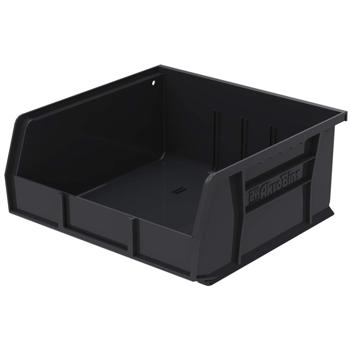 Akro-Mils 30235 AkroBins - 6-Pack Black Plastic Hanging Stackable Storage Bins (11