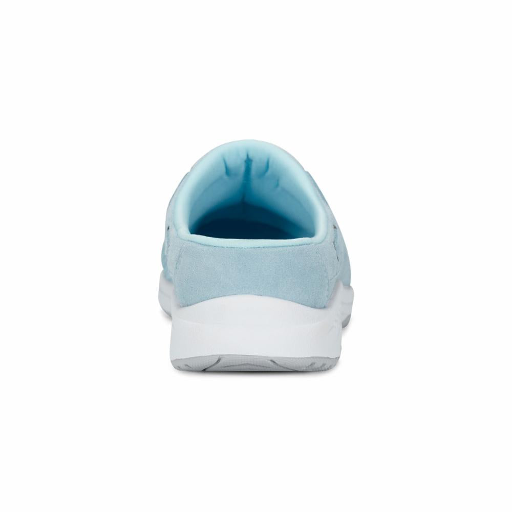Easy Spirit Women's Travelp189 Blue Walking Shoes - Comfortable Slip-On Sneakers for Travel, Work & Everyday Wear | Lightweight Breathable Casual Shoes for Women