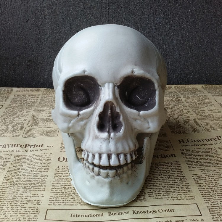 Realistic Artificial Skull Halloween Decor - Spooky Home & Party Decoration for Halloween, Haunted House, and Themed Events
