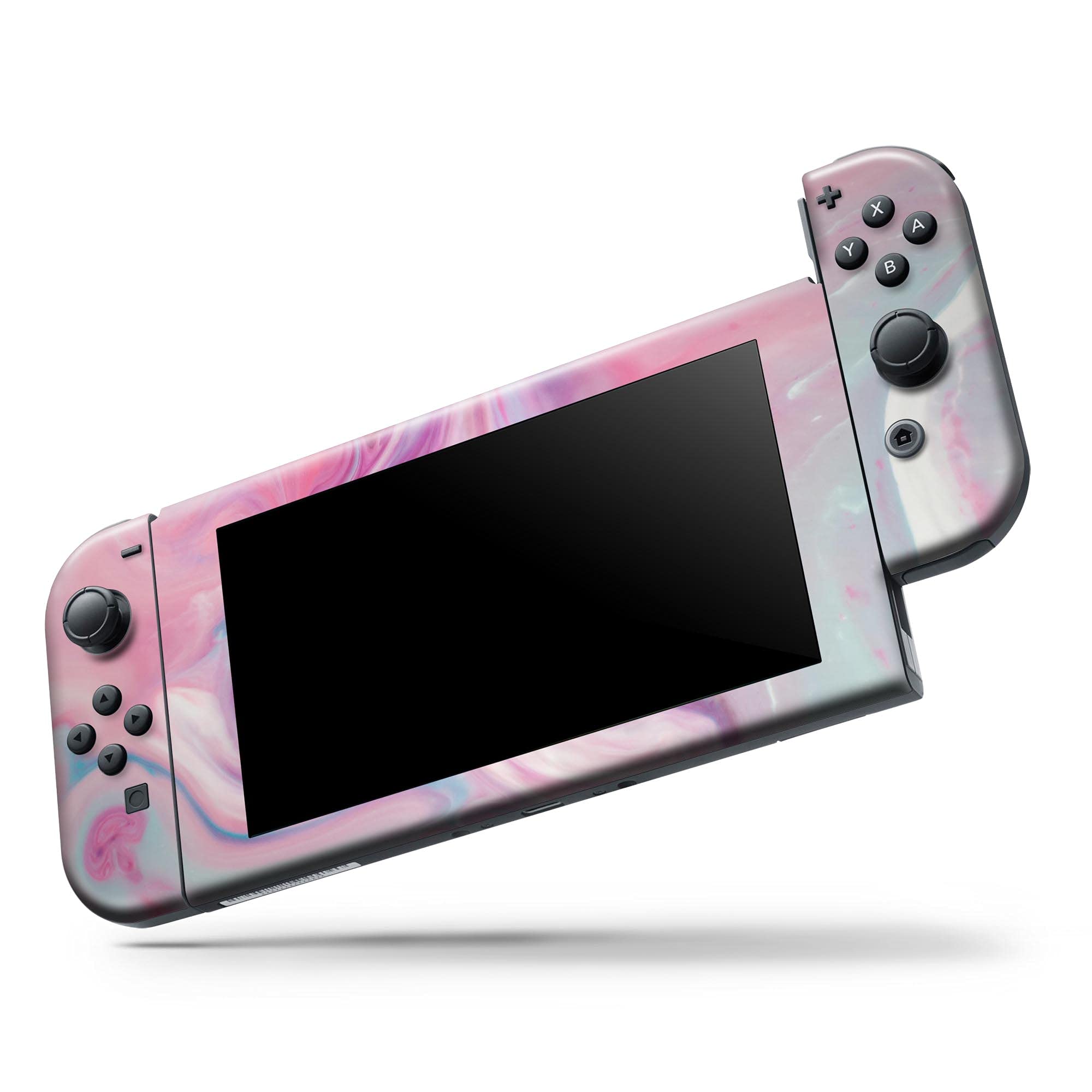 Nintendo Switch Dock Skin Decal - Scratch-Resistant Removable Vinyl Wrap Cover - Marble Color Paradise V2 - Perfect for Gaming Setup & Console Protection