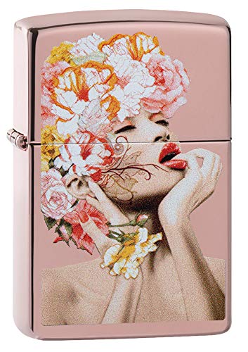 Rose Gold Floral Woman