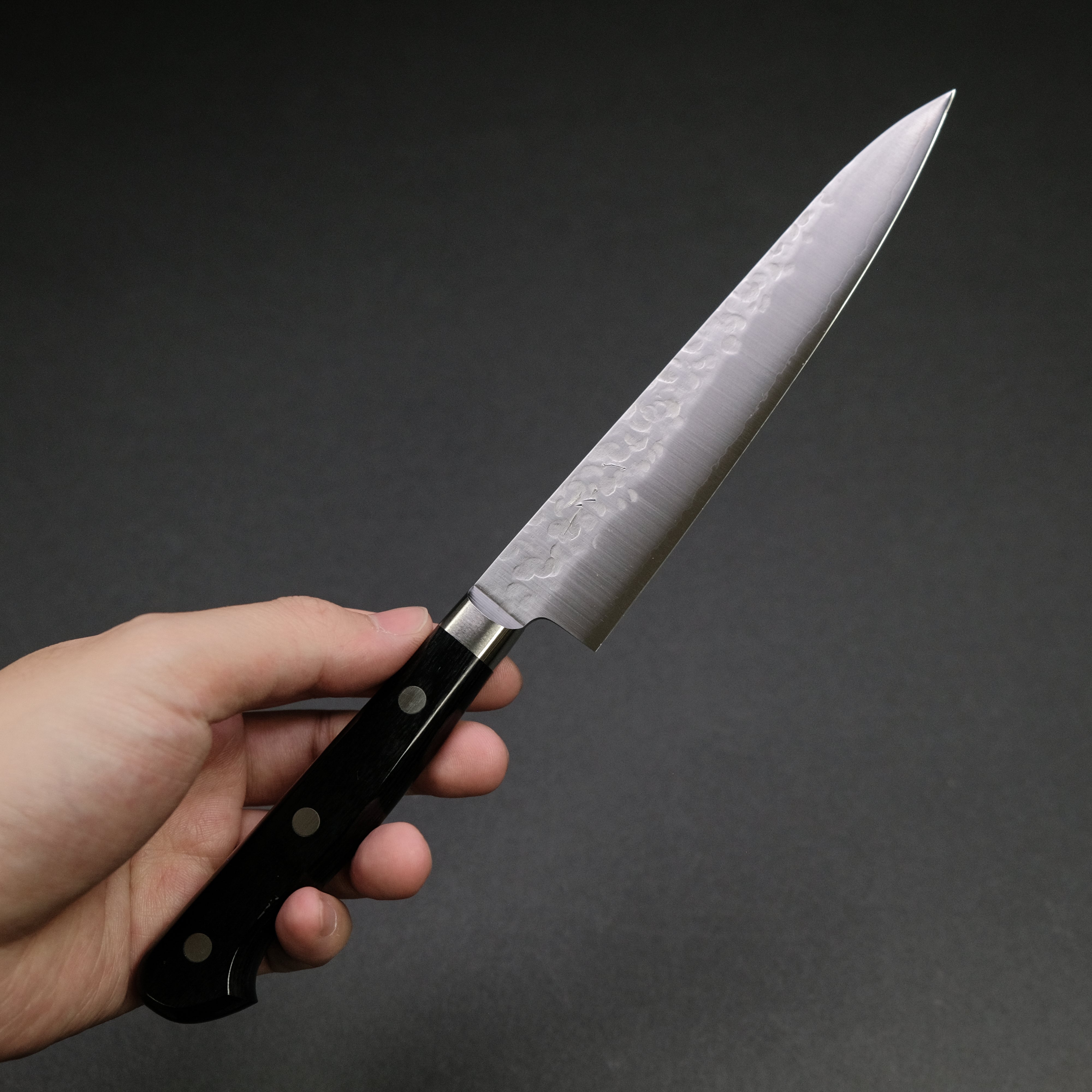 Hitohira T10 Tsuchime Japanese Knife Set - 150mm Petty & 165mm Santoku - High Carbon Steel Kitchen Knives for Slicing, Dicing & Chopping - Perfect for Home Chefs & Professional Cooking